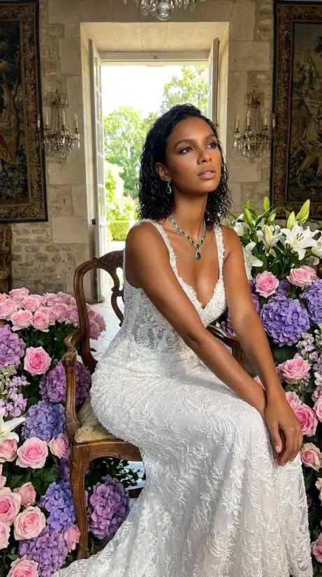 Elegant Floral Room - Luxury Interior Portrait
