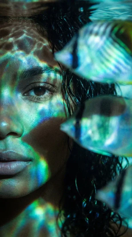 Aquatic Light & Shadow - Artistic Fish Portrait