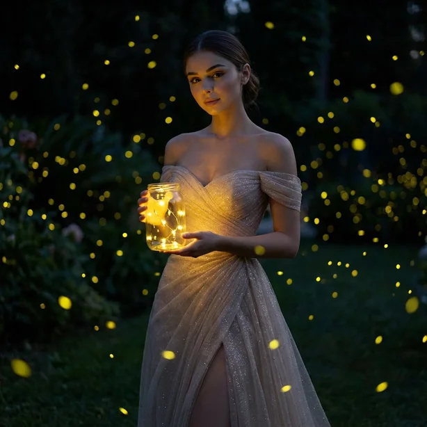 Firefly Garden Night Portrait