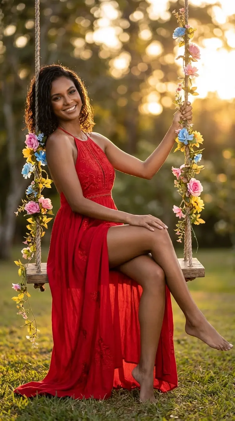 Garden Swing Portrait