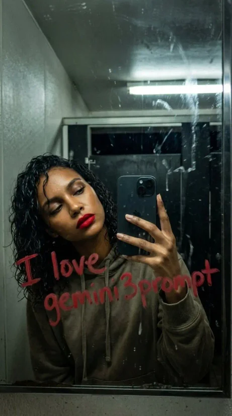 Bathroom Mirror Selfie - Raw Documentary Style